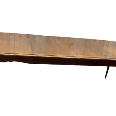 Vintage Thomasville French Provincial Louis XV Extendable Dining Table with 2 Leaves