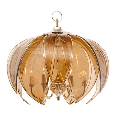 Modernist French Lotus Chandelier