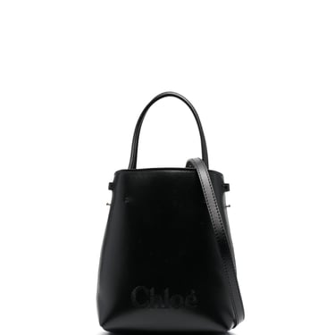 Chloé Women Chloé Sense Micro Leather Bucket Bag