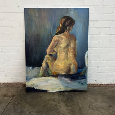 Oil Painting of a Nude Woman, unframed 