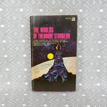 The Worlds of Theodore Sturgeon (1972) by Theodore Sturgeon - Short Stories Novelettes - Vintage 1970s Science Fiction Sci Fi Novel Book 