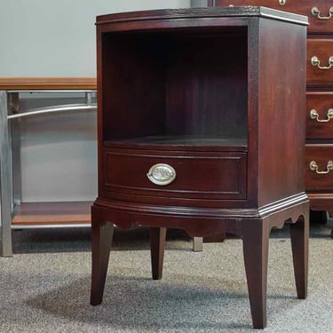 Solid Mahogany 1 Drawe&amp; Open Shelf  Nightstand