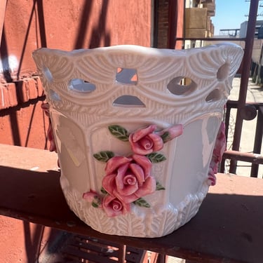 Ceramic Rose Vase 