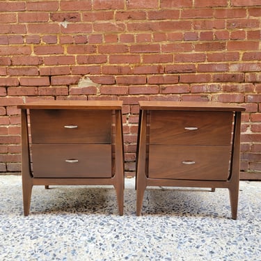 Pair of Walnut Nightstands with Great Legs