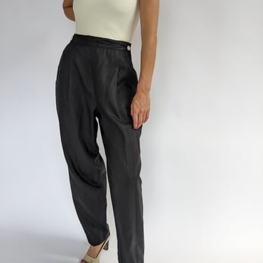 Vintage Onyx Linen Pants