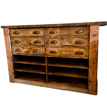 Vintage 6-Drawer Workshop Cabinet