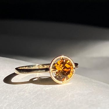 Vintage 10k Gold & Citrine Ring 