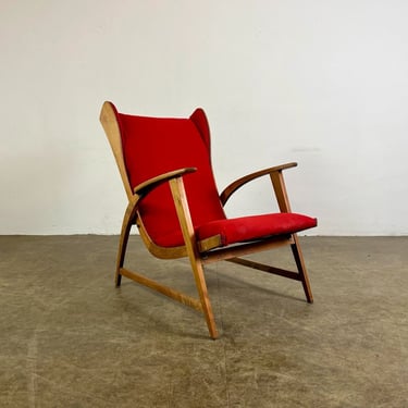 Knoll Antimott Armchair Wing Chair 1950 Lounge Chair Mid Century 
