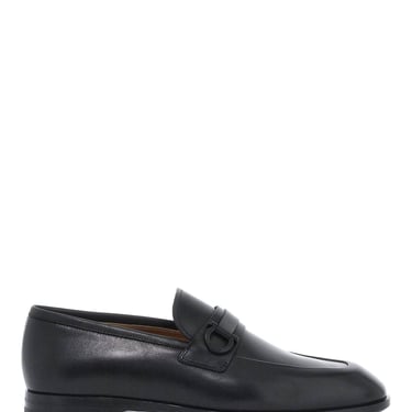 Ferragamo Smooth Leather Loafers With Gancini Men