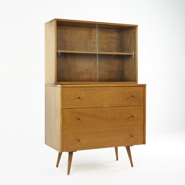 Paul McCobb for Planner Group Mid Century Cabinet and Hutch - mcm 