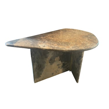 Gray Marble Side Table, Italy, 1970&#8217;s
