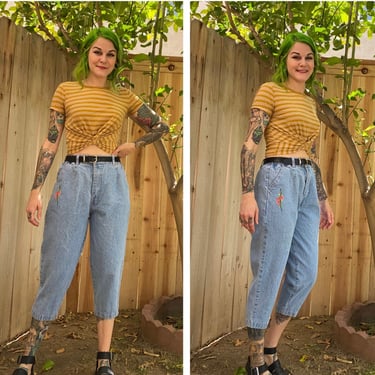 Vintage 1990’s Light Wash Denim Capris 