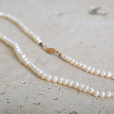 Vintage Genuine culture pearl necklace 