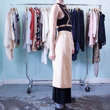 vintage Courrèges 1970s skirt - classic designer Andre Courreges retro slight a line skirt 
