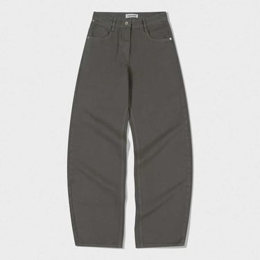 Grey Curved Jeans