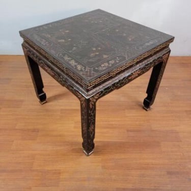 Vintage Asian Inspired Chinoiserie Side Accent Table by Baker Furniture Co.