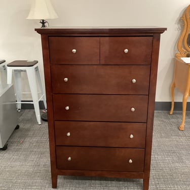 Cherry 5 Drawer Dresser