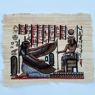 Kemetic Painting on Papyrus Paper