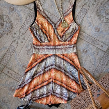 Incredible 1940's RARE Catalina Swimsuit Playsuit / Small