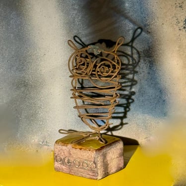 Wonderful Vintage Ivo De Santis Design Italian Wire Sculptured Owl 