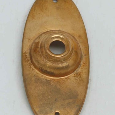 Oval Copper Washed Doorbell Plate