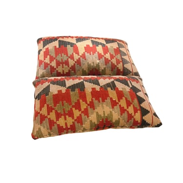 19th Century Navajo Blanket Pillows - a Pair