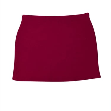 St. John - Red Knit Mini Skirt Sz 12