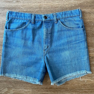 32” 70’s Light Wash County Seat Denim Jean Shorts 