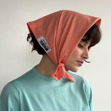 Coral Issey Miyake Bandana