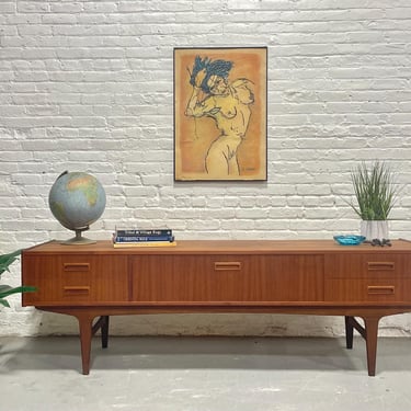 LONG + LOW Mid Century Modern Teak  Danish CREDENZA Sideboard by P. Westergaard, c. 1960’s 