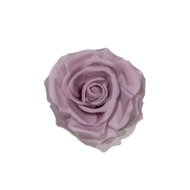 Lavender Silk Rose Brooch