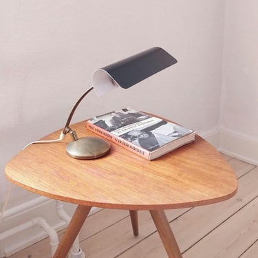 Arne Jacobsen mid century desk lamp brass vintage brass desk light black vintage table lamp small vintage desk lamp Vintage bedside light 