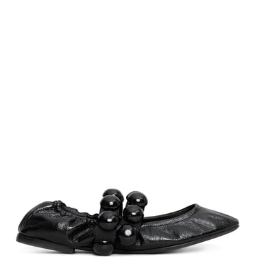 Alaïa Women Sphere Ballet Flats In Patent Leather