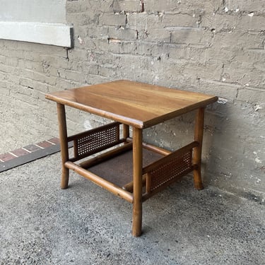 MCM Rattan & Cane Side Table