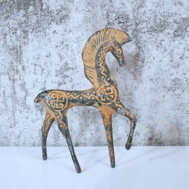 AS-IS Small Etruscan Style Horse - Weinberg Style Iron Horse 