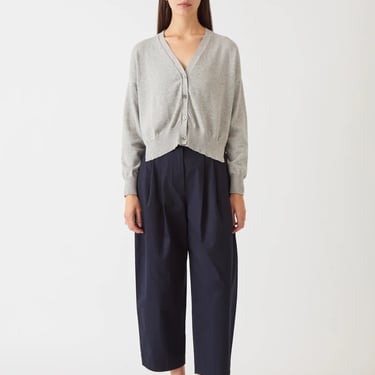 Lola Cotton/Cashmere Cardigan - Heather Grey