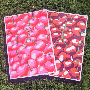 Red Cherry Cherries Print