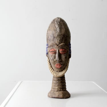 vintage African tribal art wood carving 
