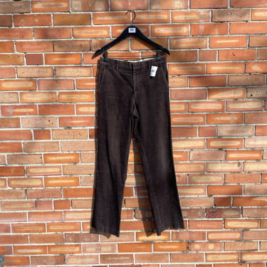 vintage 70s brown corduroy trousers / 30 s small 
