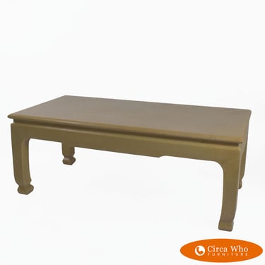 Grasscloth Ming Style Rectangular Coffee Table