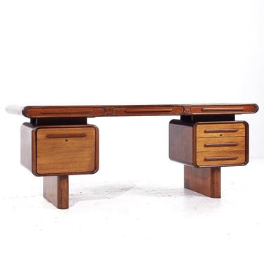 Kibaek Møbelfabrik Danish Rosewood Executive Desk - mcm 