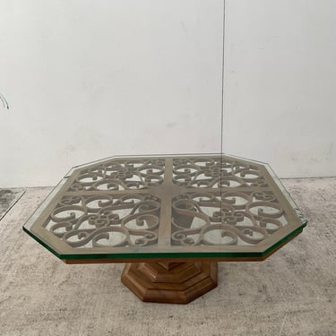 Hexagon 70s Coffee Table New Glass