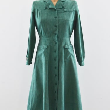 Vintage 40s Girl Scout Uniform Dress