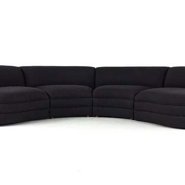 Weiman Mid Century Curved Sectional Sofa - mcm 