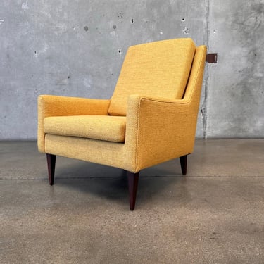 1960's Scandinavian High Back Lounge Chair