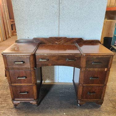 Vintage Art Deco Desk 46 x 32.5 x 18