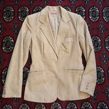 Vintage ‘70s Foxmoor camel corduroy blazer | 1970’s tan cord jacket, Academia aesthetic, ladies S 