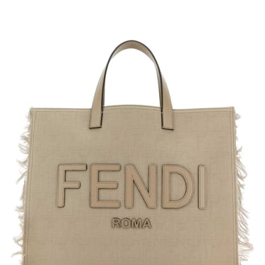 Fendi Men Embroidered Jacquard Shopping Bag