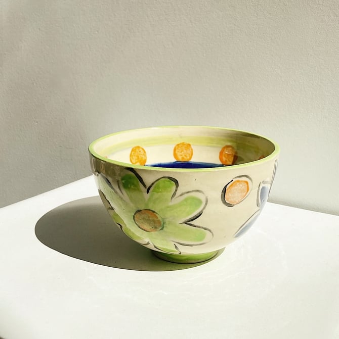 Colourful Fiesta Ceramic Serving Bowl