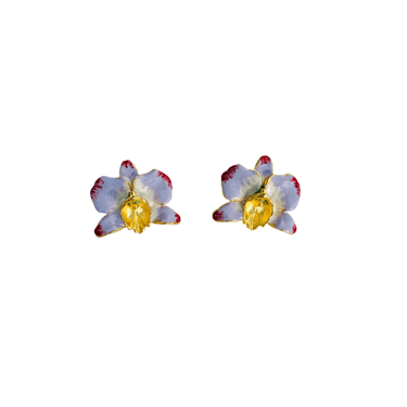 The Pink Reef Lavender French Orchid Earrings